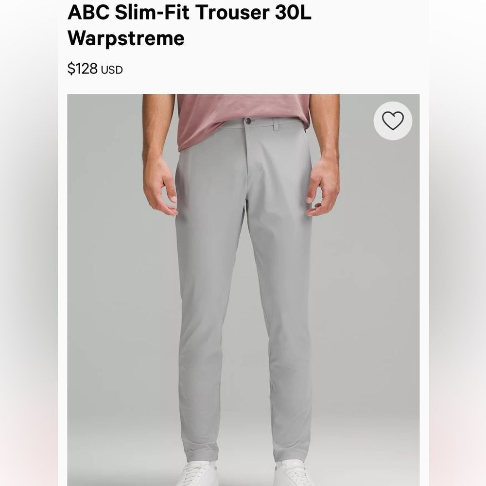 Lululemon Athletica Gray Chinos